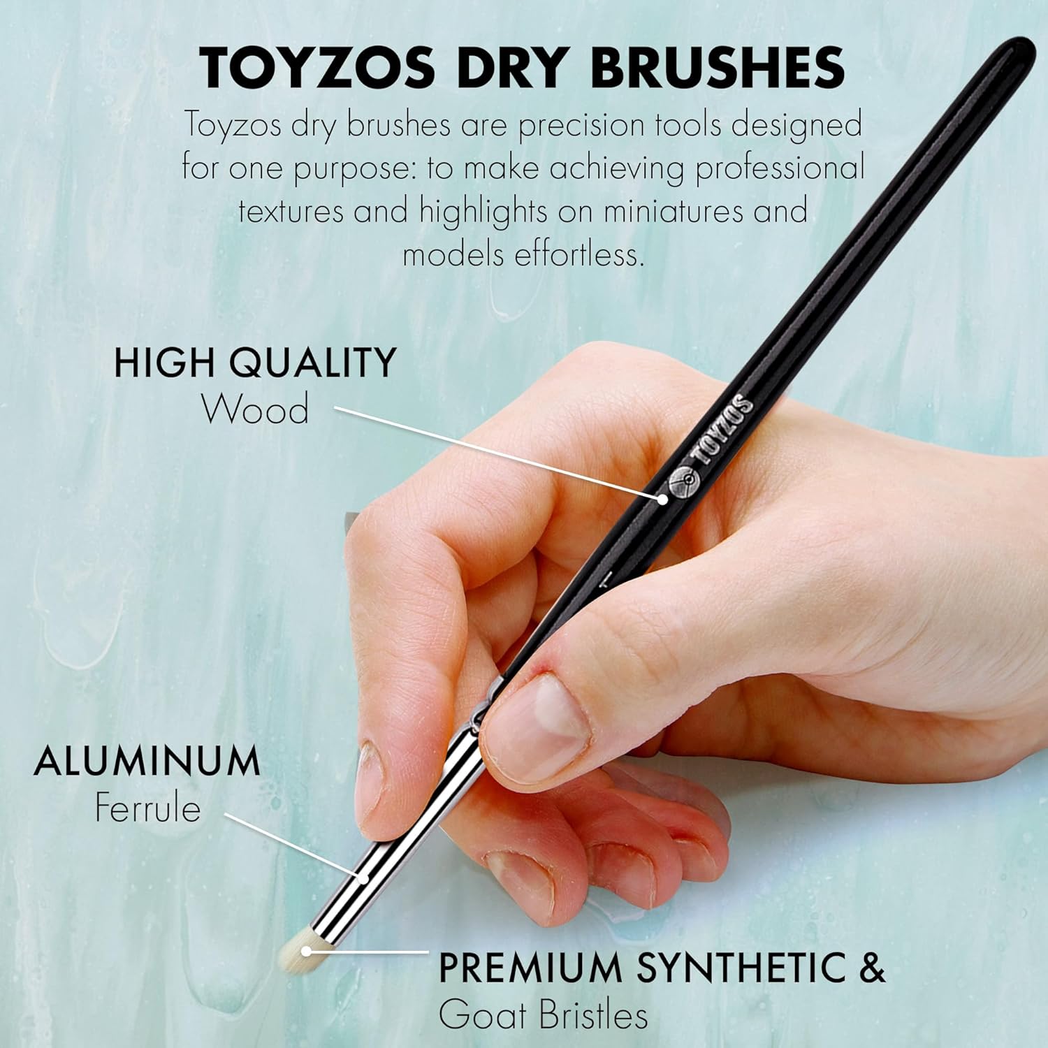 TOYZOS 6-Piece Dry Brush Set
